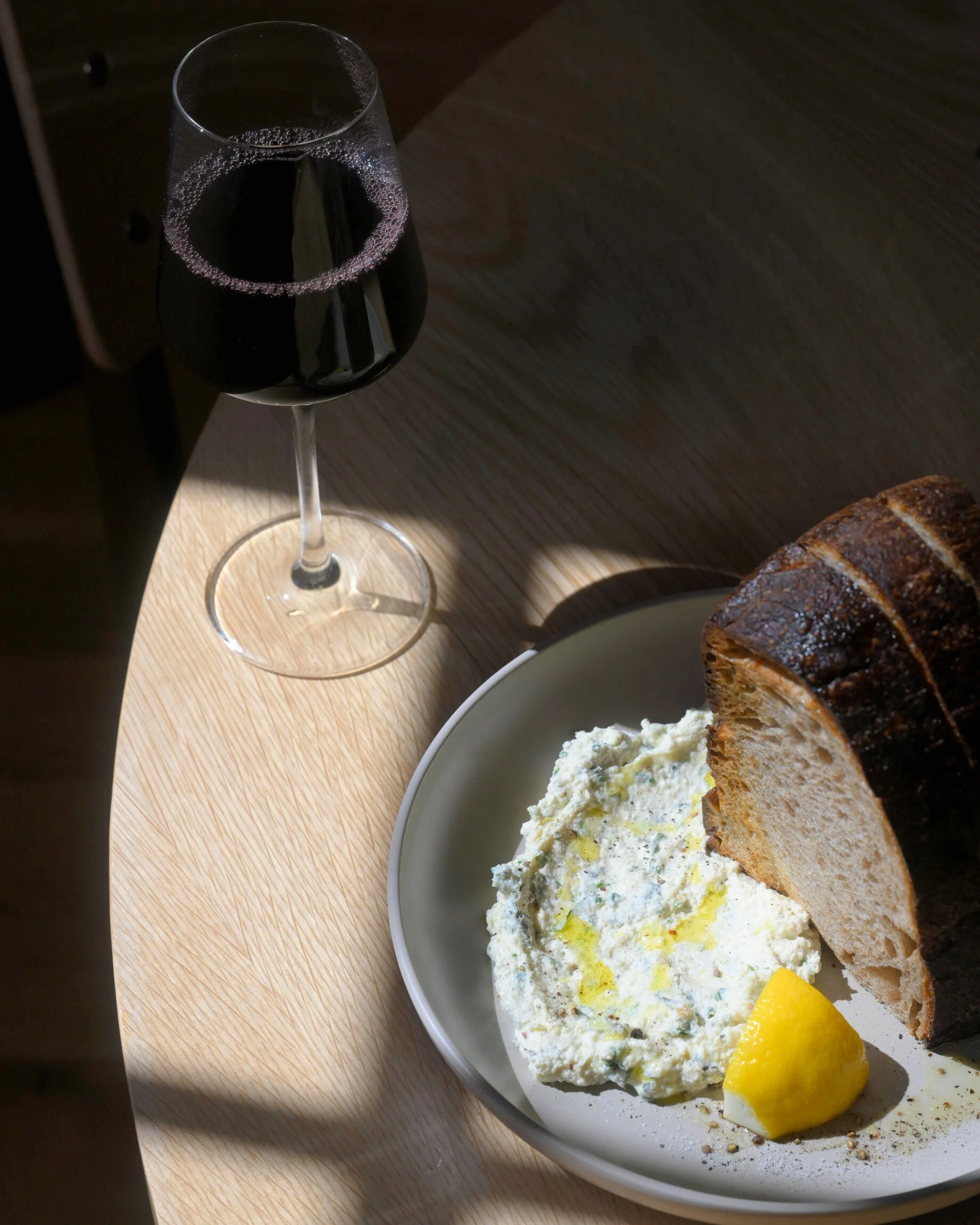 Our Sourdough & Ricotta, featuring Bread Alone bread