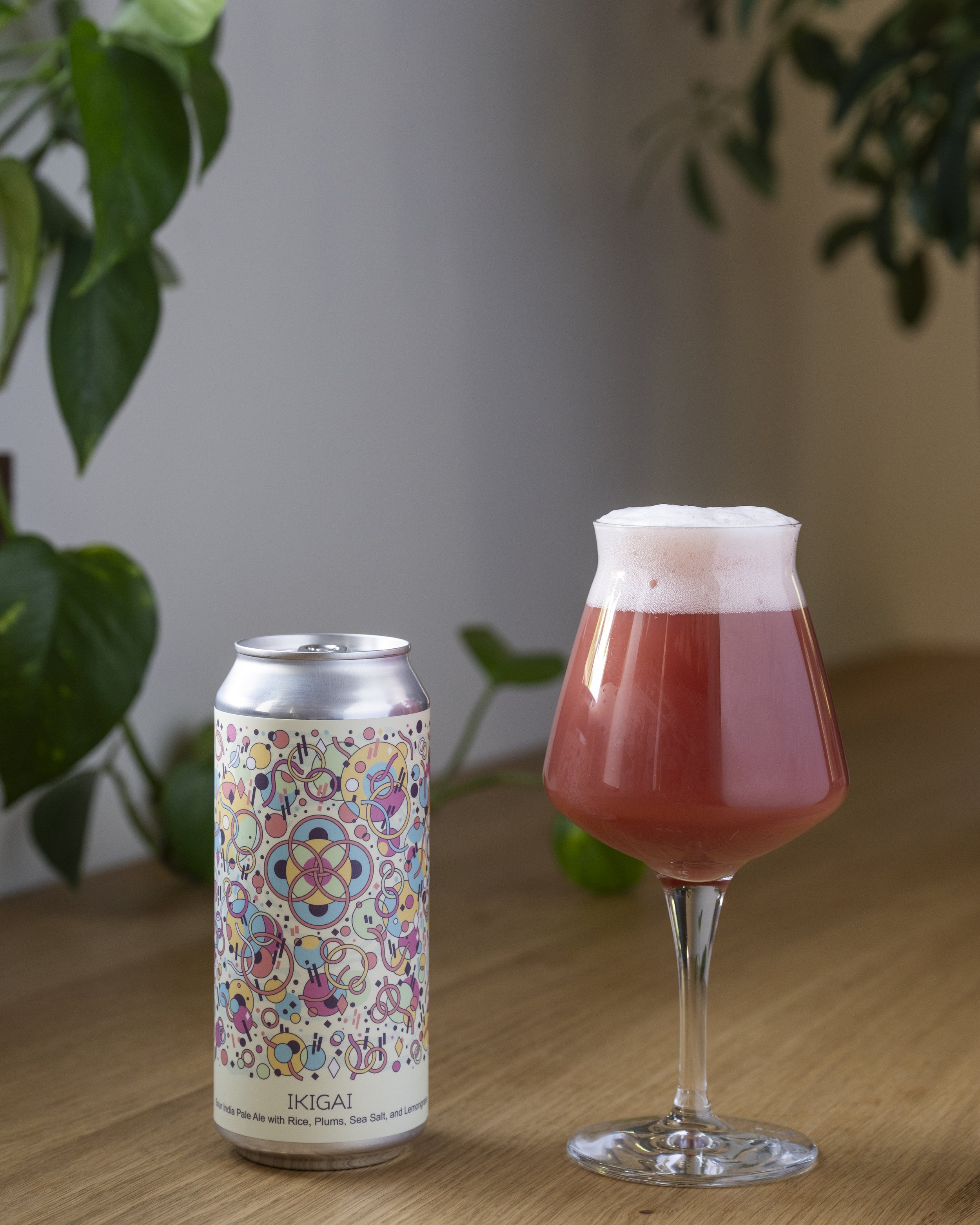 Photo of Ikigai in a can and glass