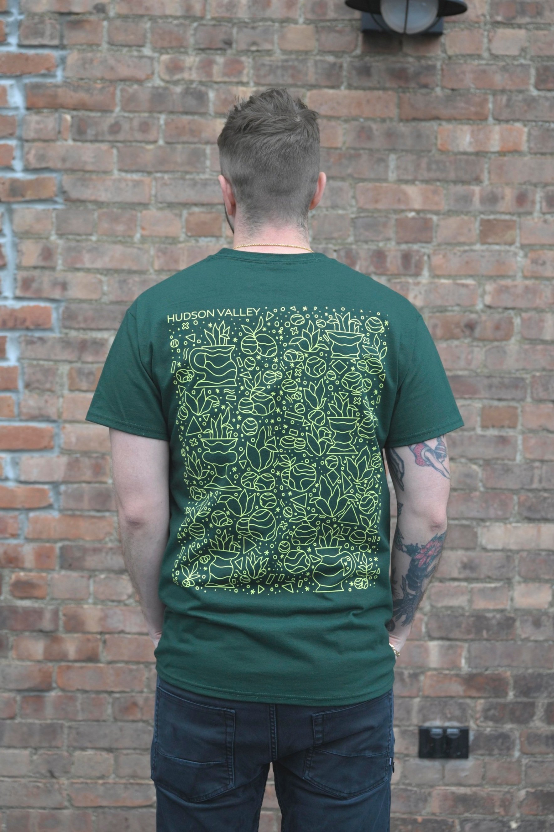 Back of shirt.