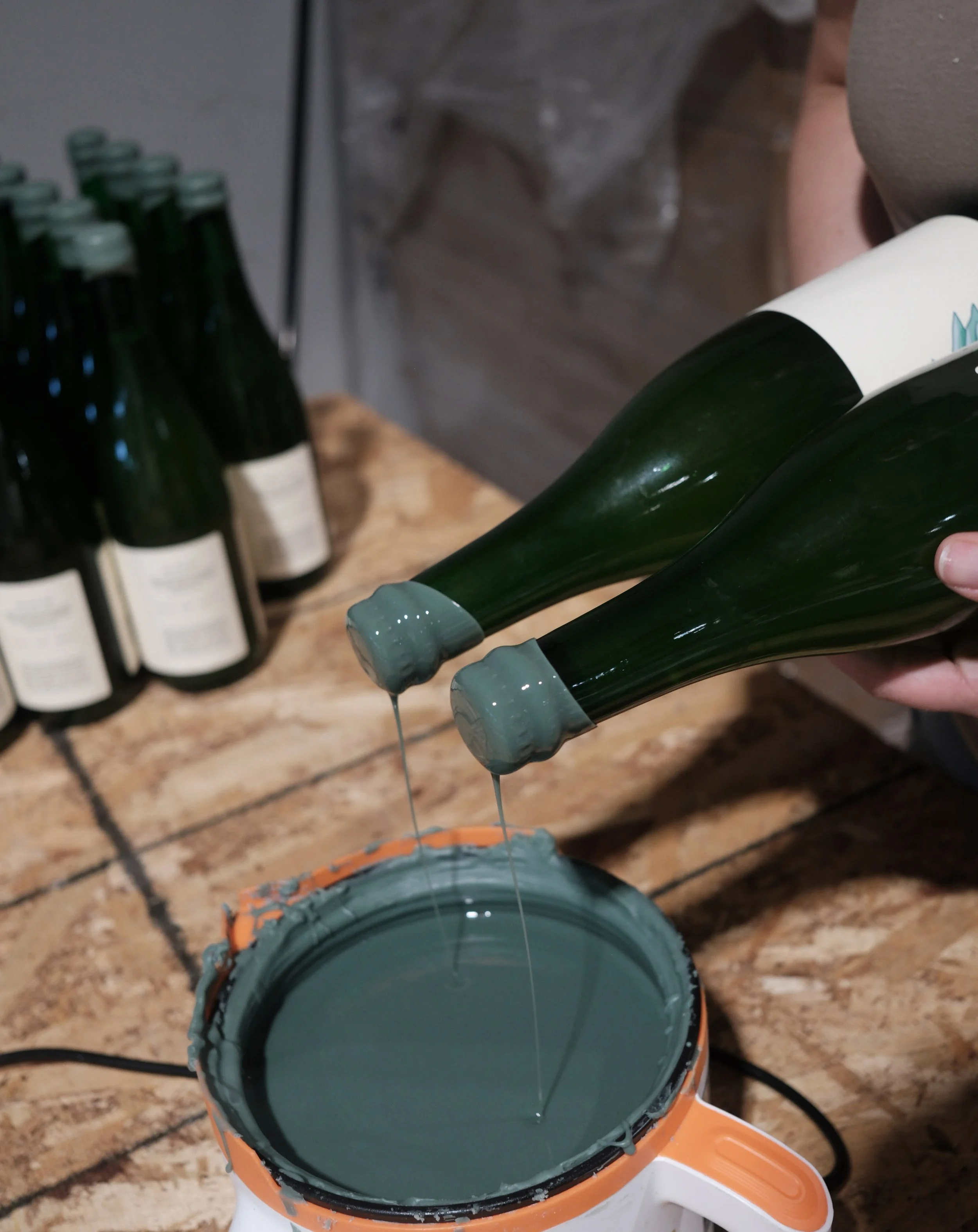 Two hands, two dips. This blend of wax was chosen special for this batch of Valley Beer.