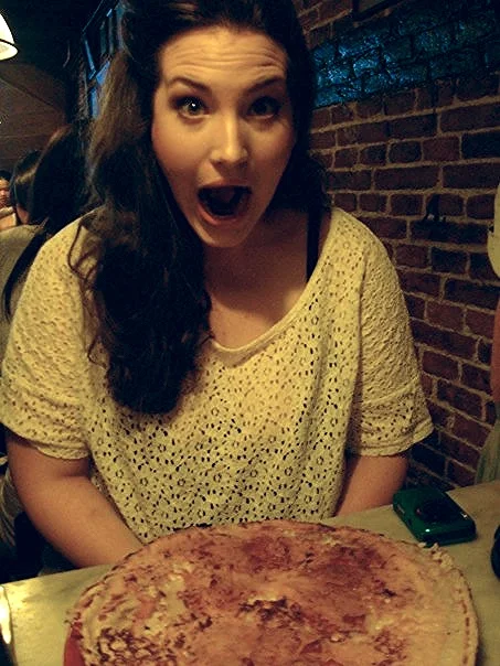 No, this isn't a pizza. It's one pancake from the Pancake Bakery