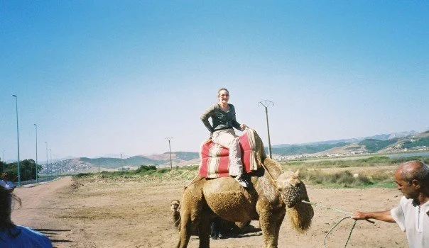 My first camel ride, Tetuan, Morocco