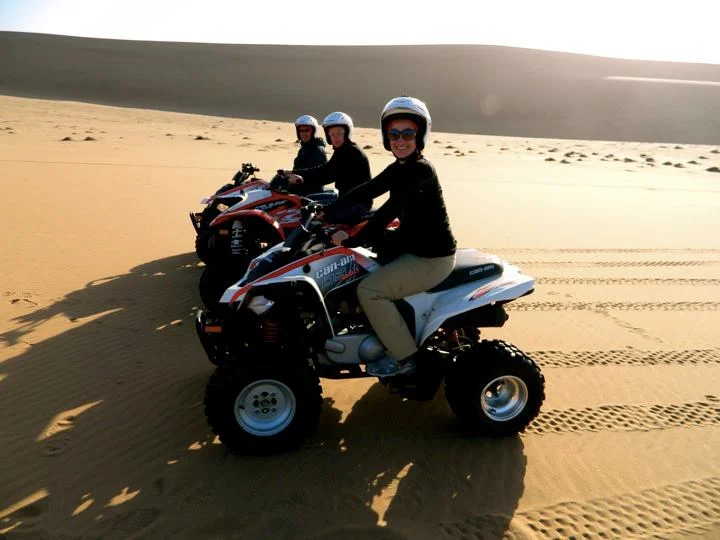 Quad biking the dunes in Namibia