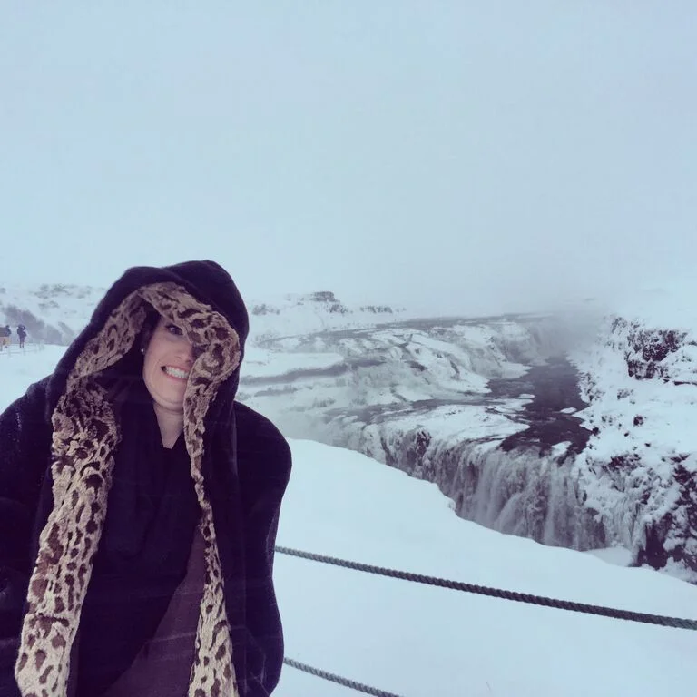 I did the Golden Circle on a really crummy day. Here I am freezing at Golfoss
