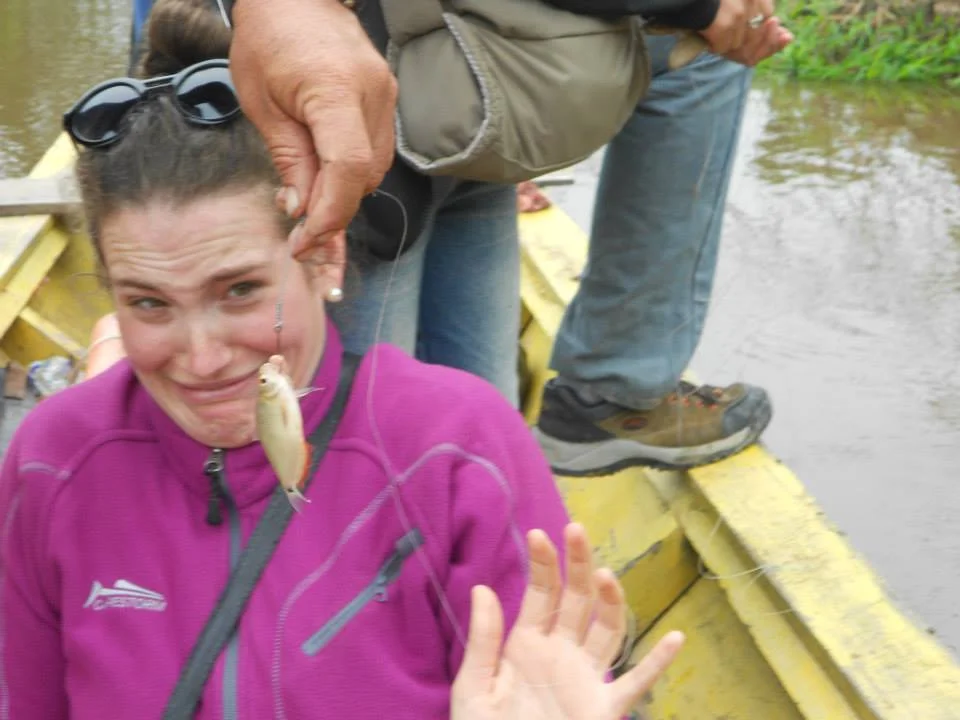 You can also go fishing for Piranhas. This was not my favorite moment of the trip.