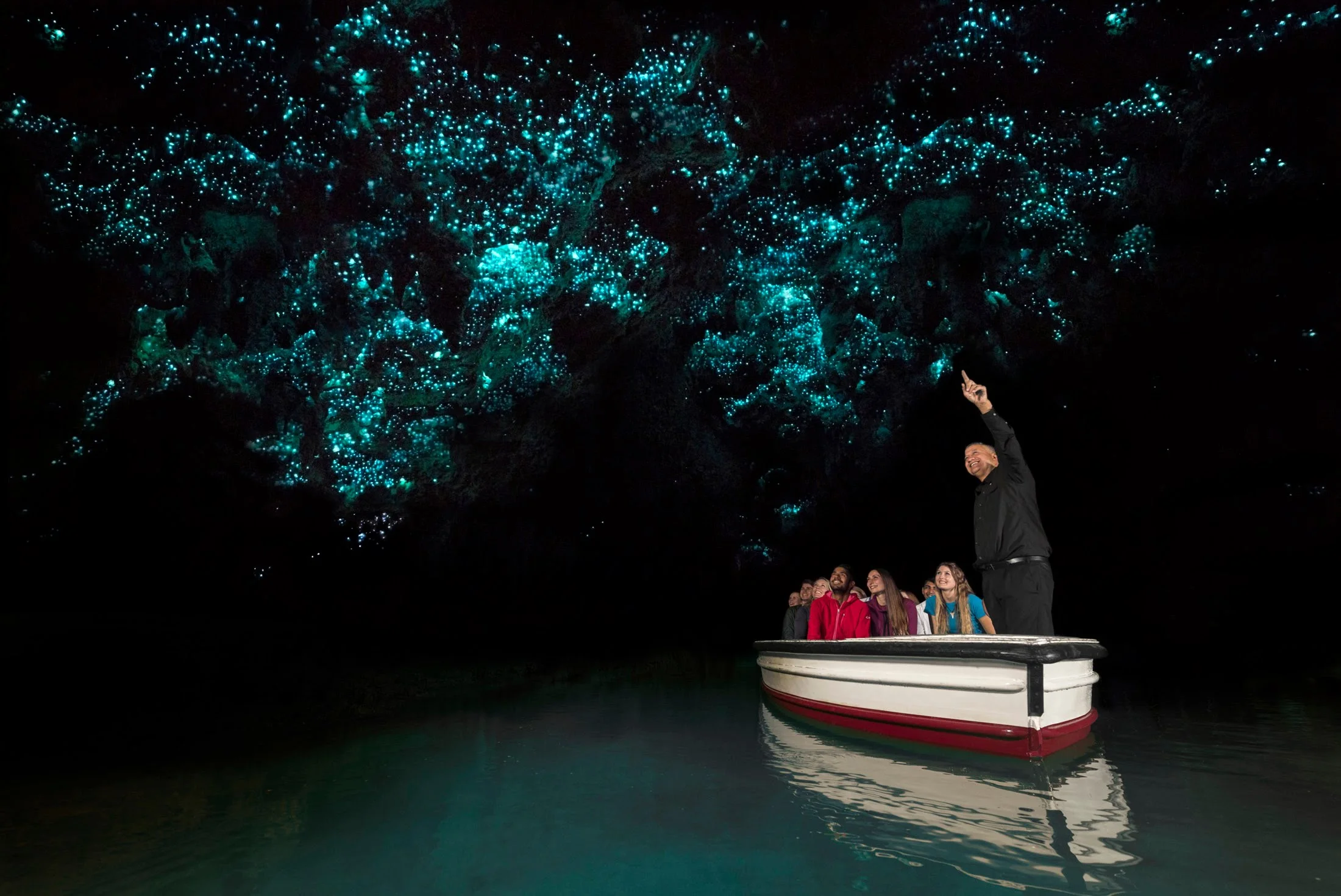 I jacked this from the internet because you can't take photos in the caves but this is what it looks like except more dark and spooky