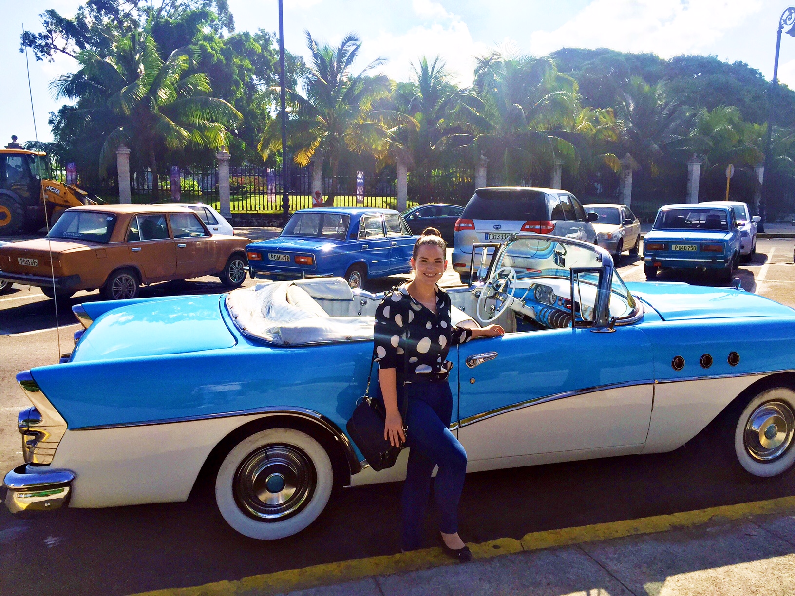 A lot of tourists overlook the fact that these flashy cars on only used as taxis for tourists...Cubans drive the cars in the back