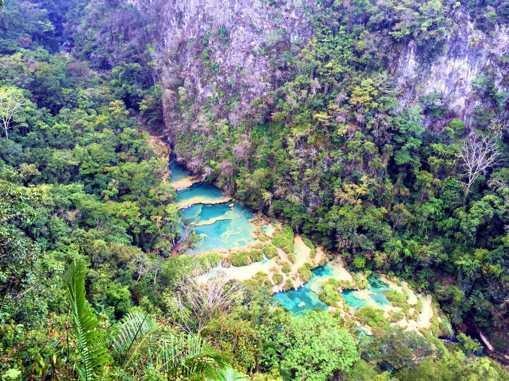 A 20 minute hike and you can view the pools from above...