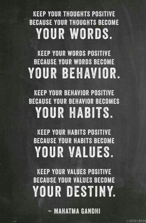 This is what we continually combat when we sabotage ourselves. It is a challenge to be fully congruent! 