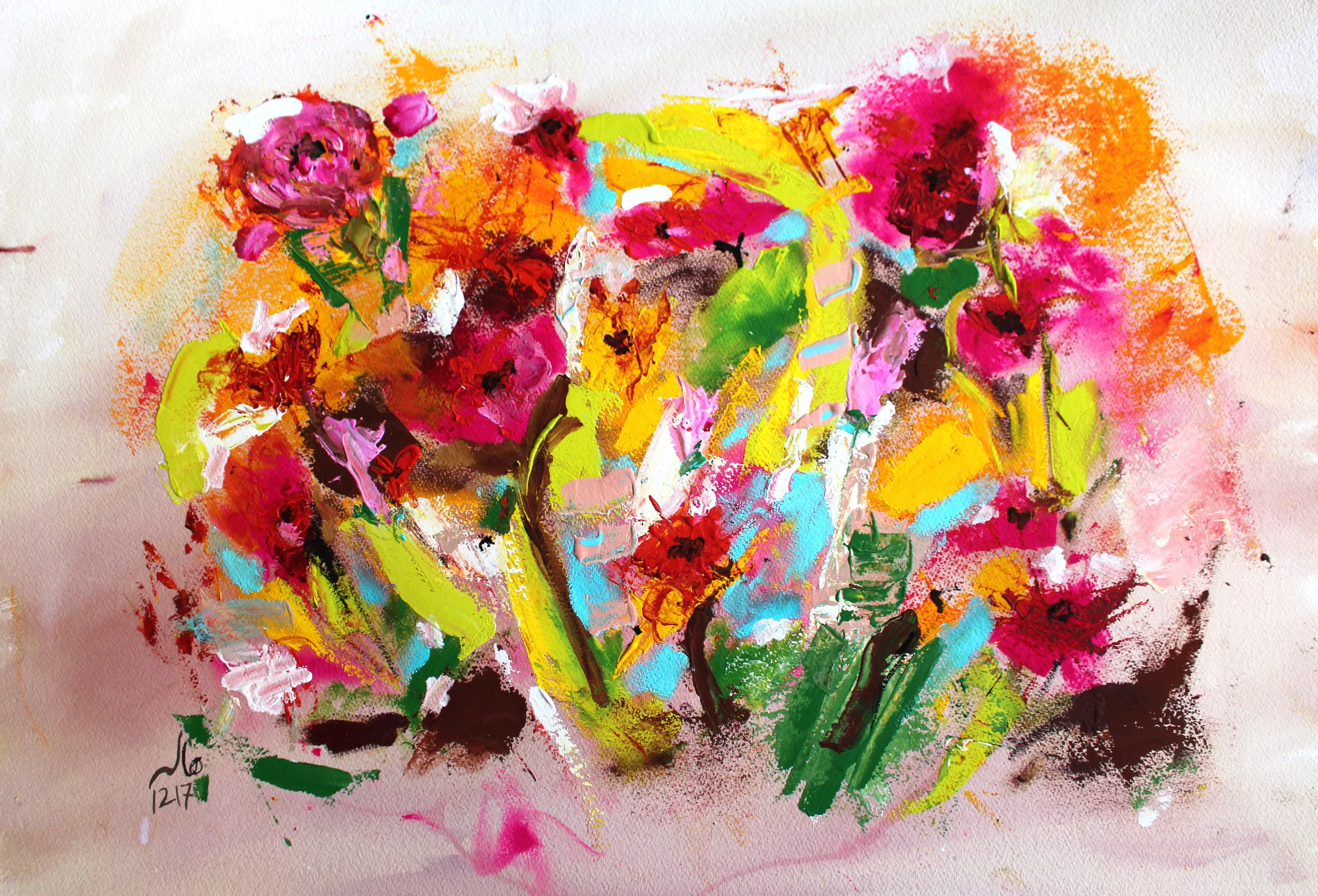 Flowers under the snow, 2017 - SOLD
