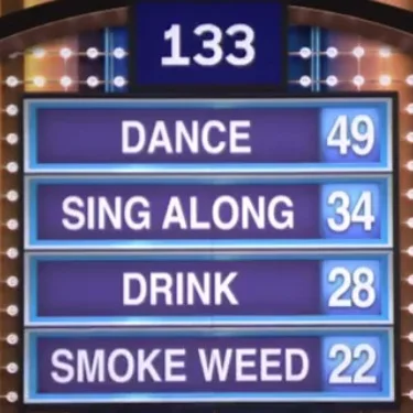 "Name Something You Might Do At A Concert"