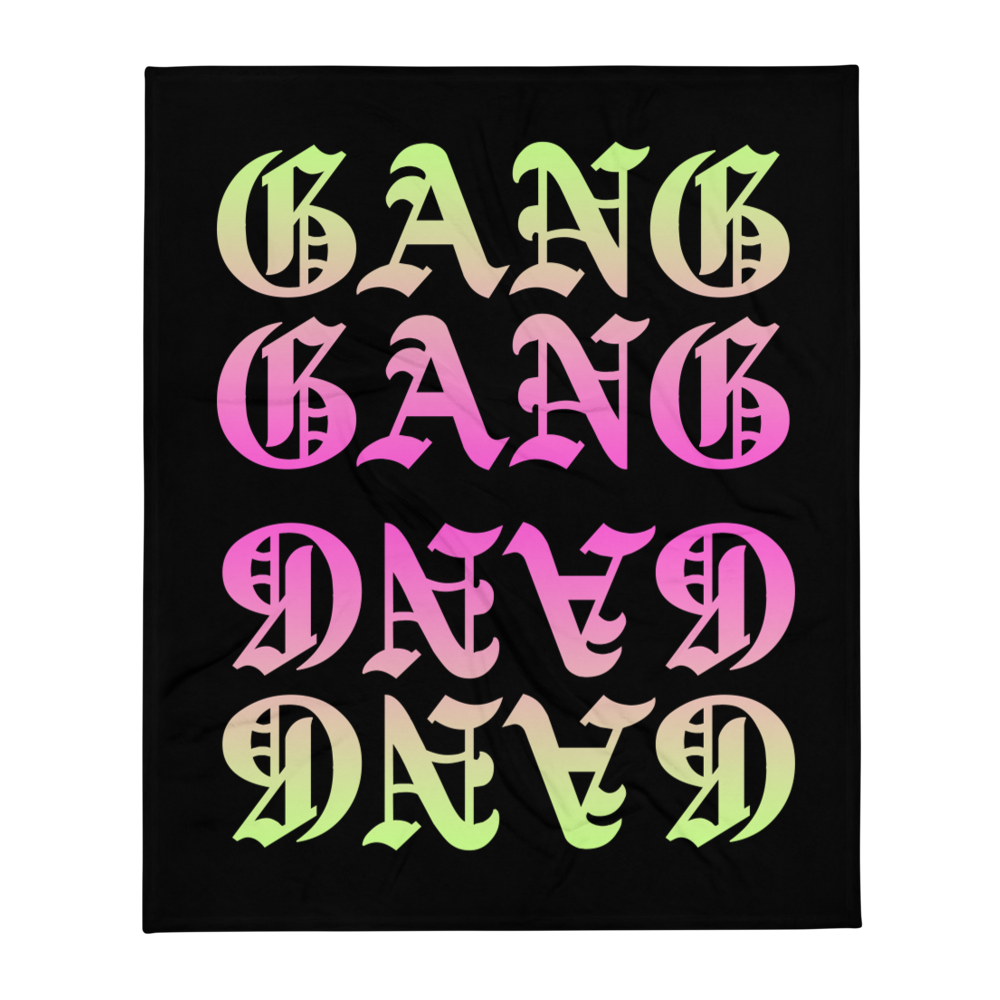 Gang Gang Throw Blanket — NOVA ROCKAFELLER