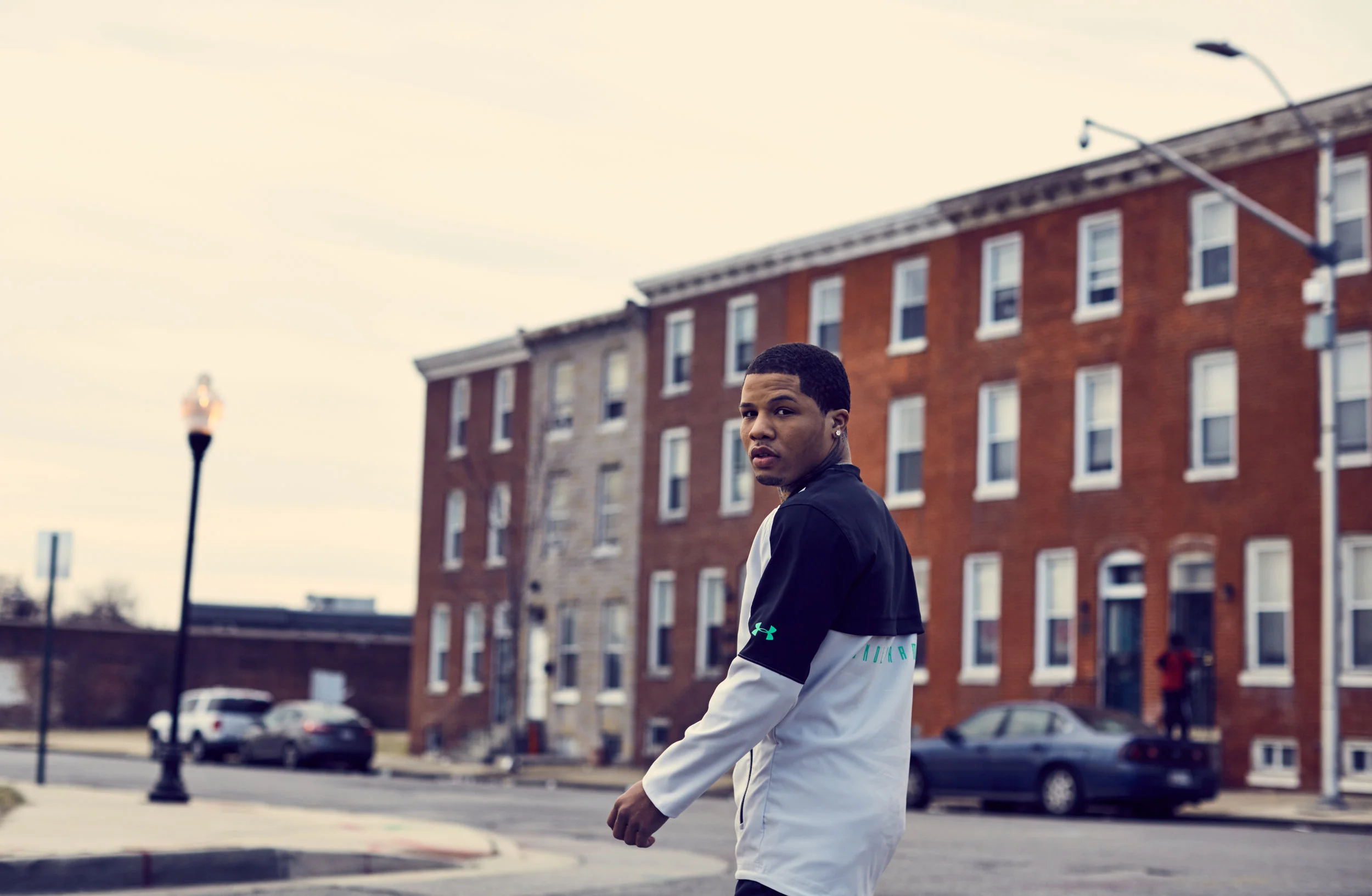 Baltimore boxer, Gervonta “Tank” Davis, wearing the S/S 2017 UA Pursuit collection
