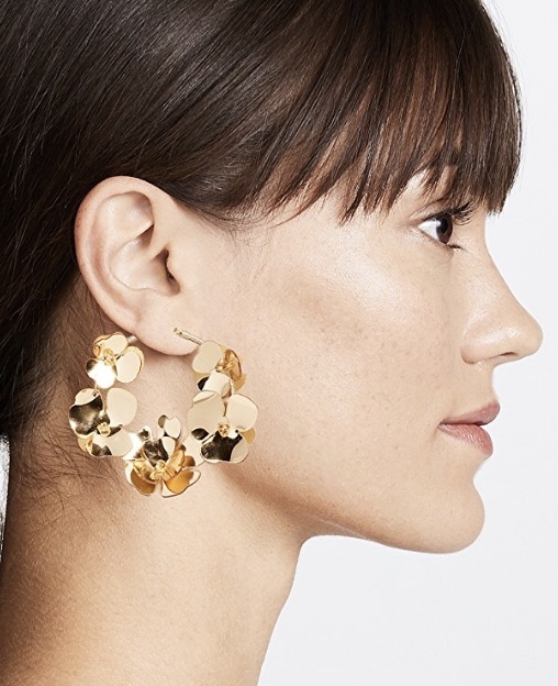 Flower Garden Hoops by Oscar de la Renta