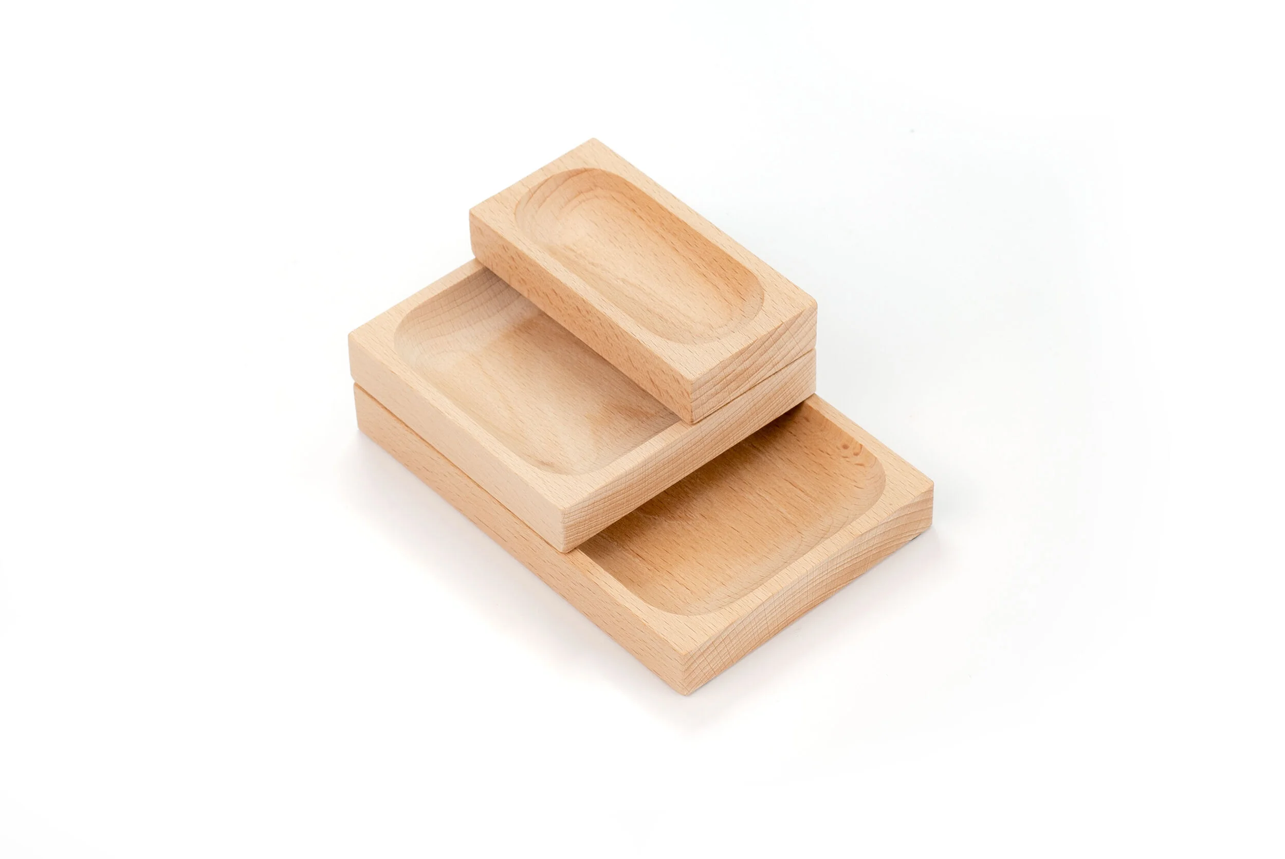 Beech Catchall Trays — Full Set
