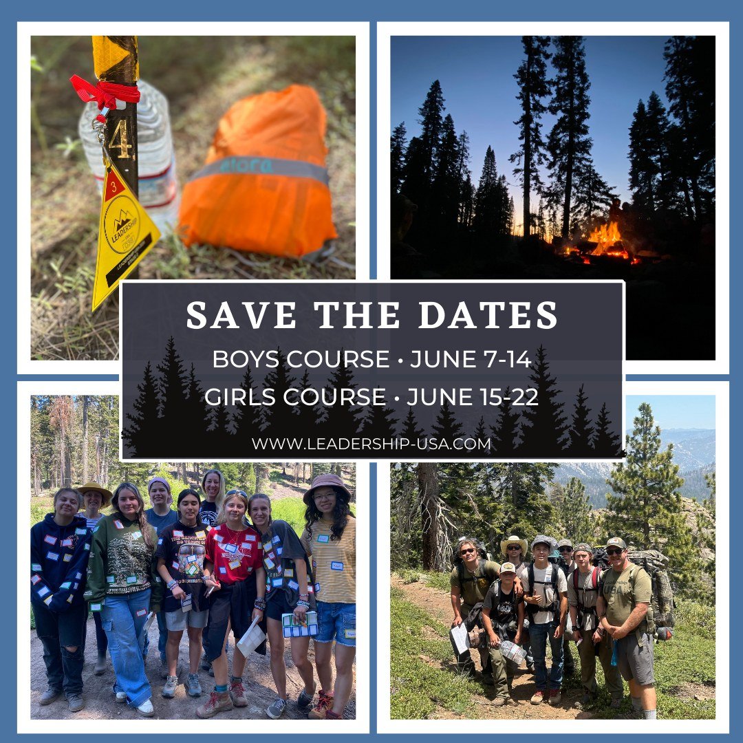 We have added these dates to our summer plans. Have you?

www.leadership-usa.com