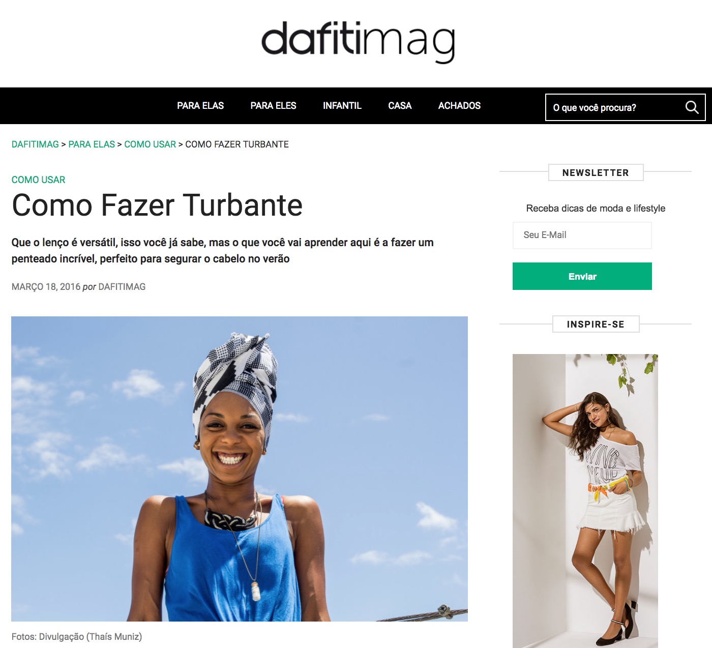 DAFITI - TURBAN TUTORIAL