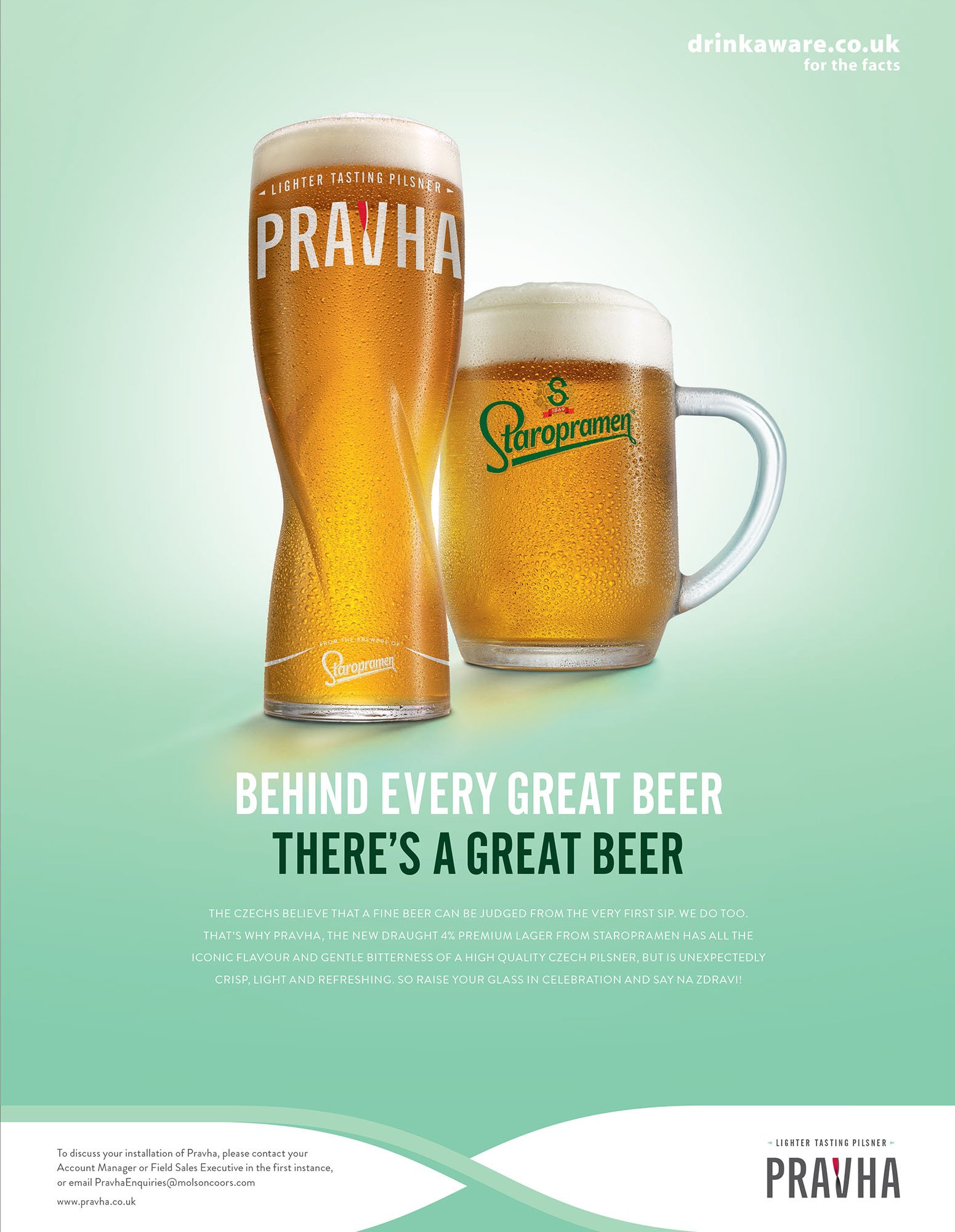 Pravha beer advert