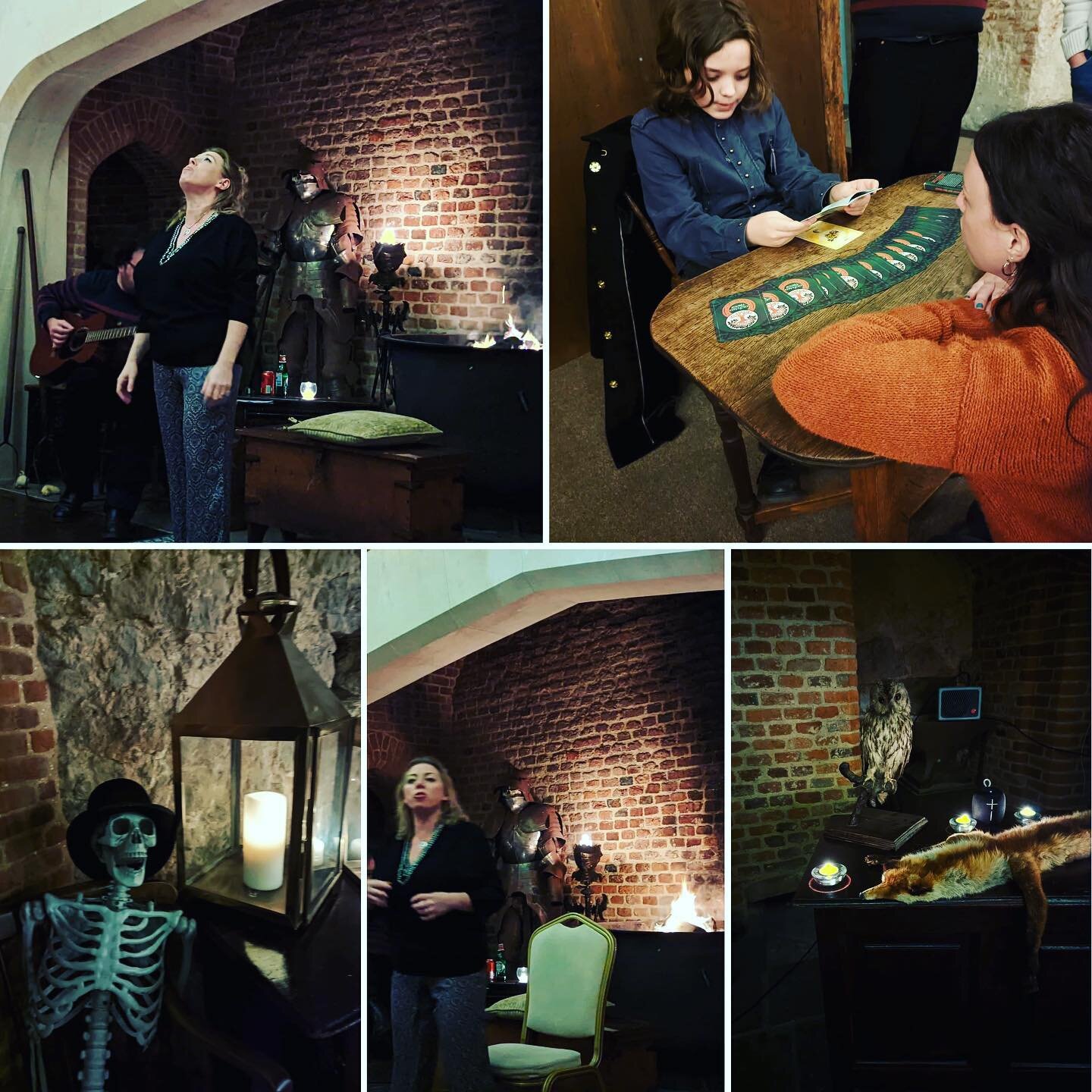 Some images from last night&rsquo;s spooktacular show!  What a wonderful audience! 
Join us tonight for the Samhain show ✨
#samhain #storytelling #westenhangercastle #halloween #ghoststories #witches #magic #supernatural #liveperformance #seance #spe