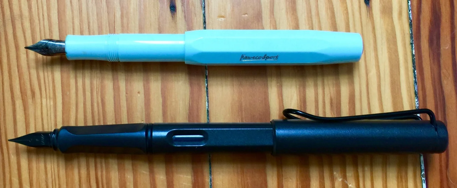 Mint Kaweco Skyline Sport compared to the Lamy Safari.