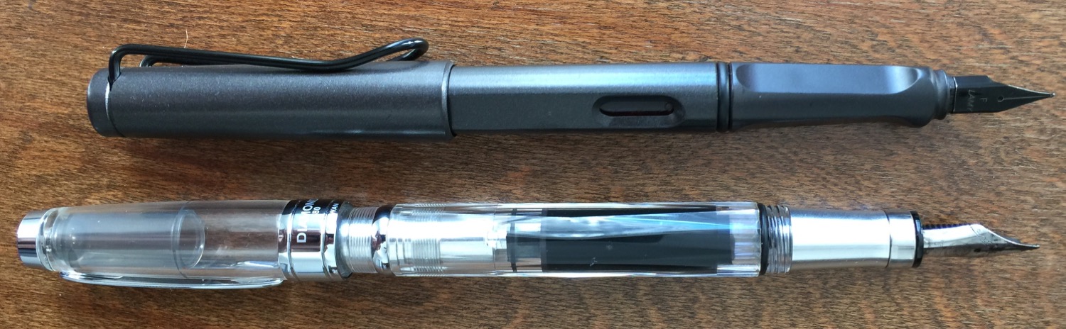 The extra length may seem minimal, but it completely throws off the balance of the TWSBI.