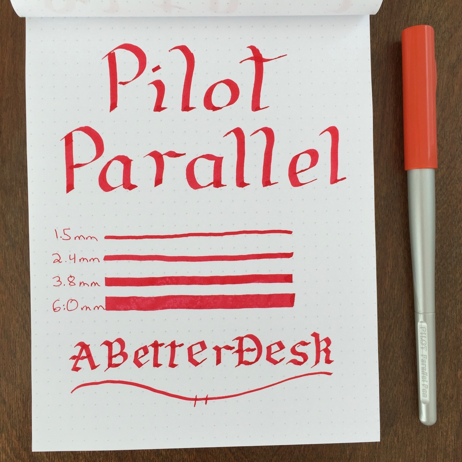 Pilot Parallel Pen REVIEW – FOUNTAIN PEN INK ART