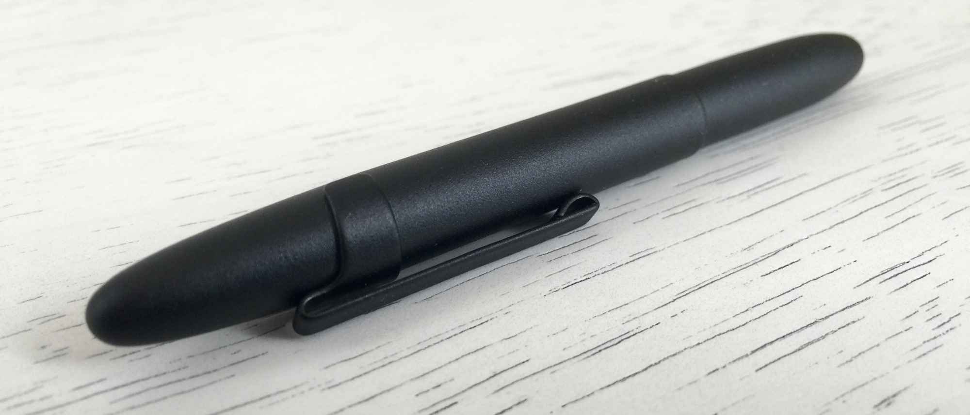 Fisher Space Pen Matte Black Capped Pen with Pocket Clip 
