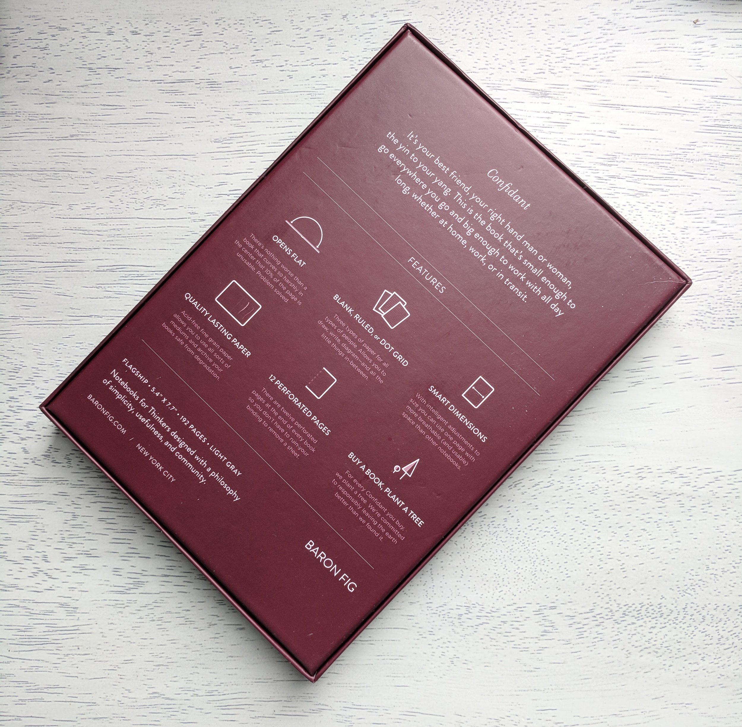 Baron Fig Confidant Notebook Review Packaging Back.jpg