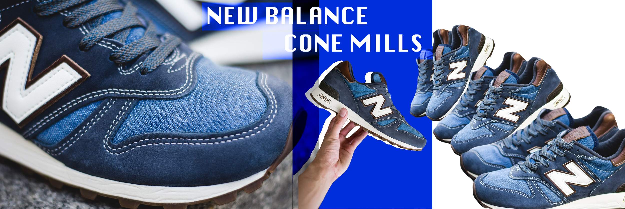 new balance x cone mills 1300cd denim sneakers