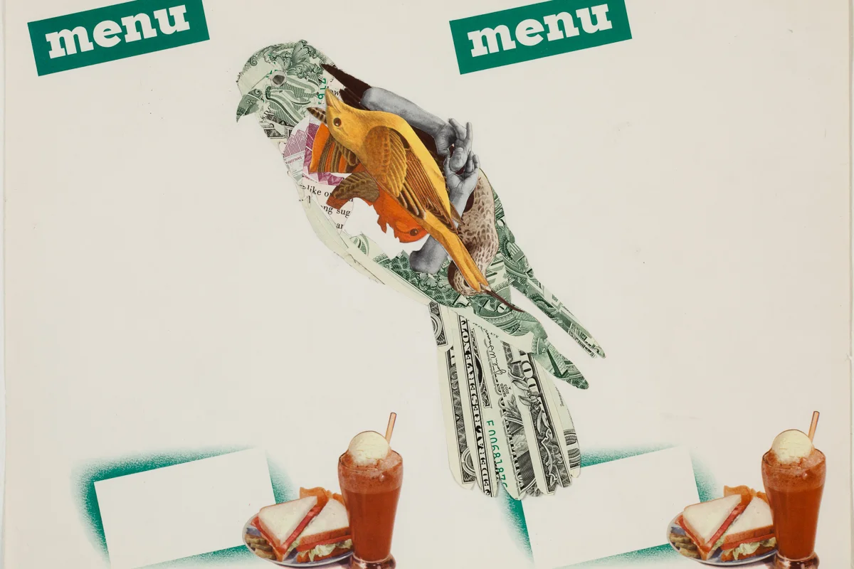 Moneybird 2007, mixed media, 10 x 13 inches