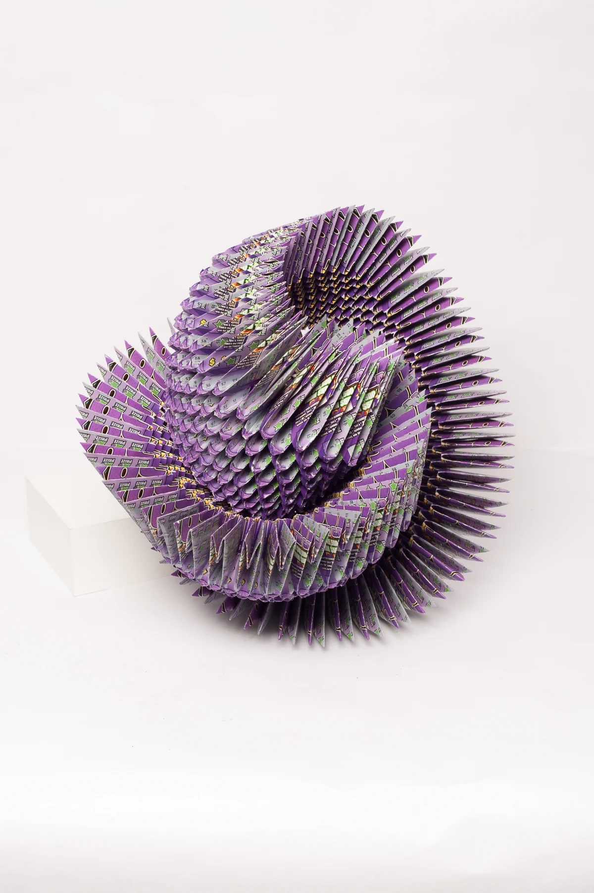Purple Shell 2014, Lottery tickets, 18 x 14 x 14 inches
