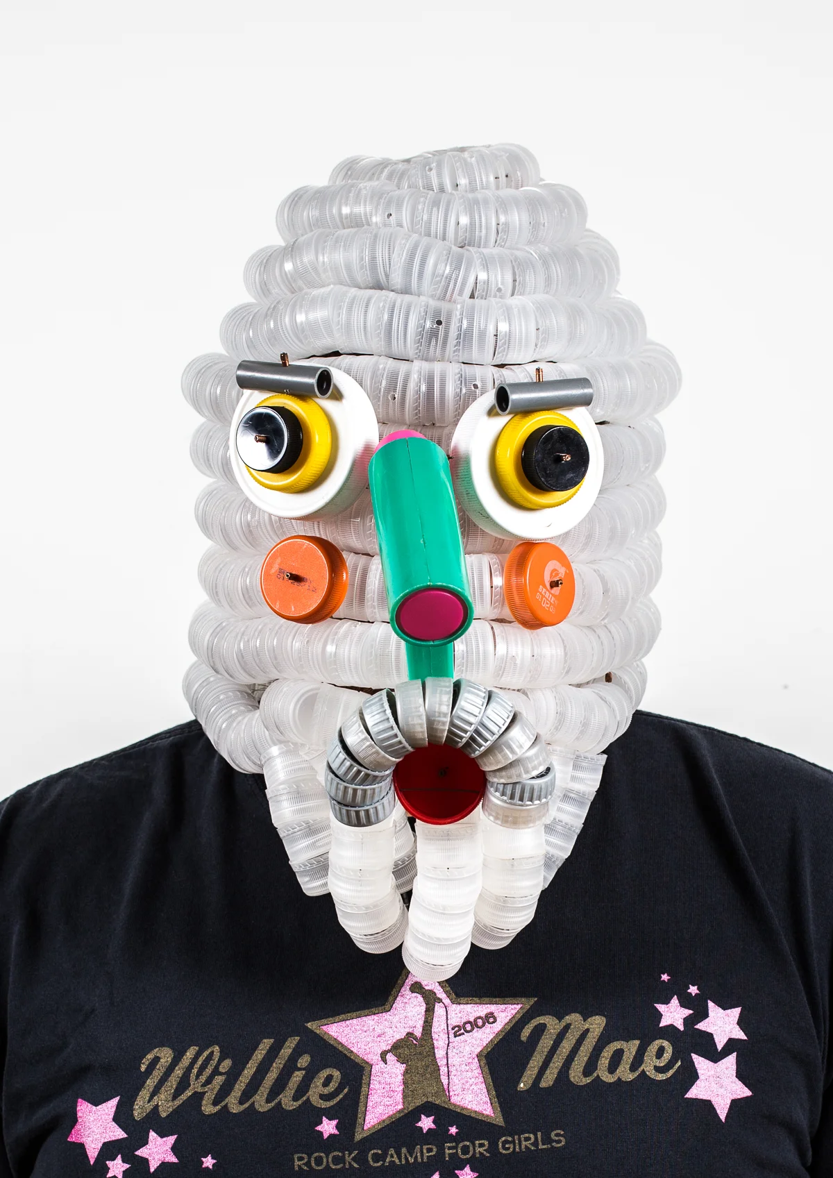 Clear Mask 2015, Plastic and wire, 15 x 12 x 12 inches