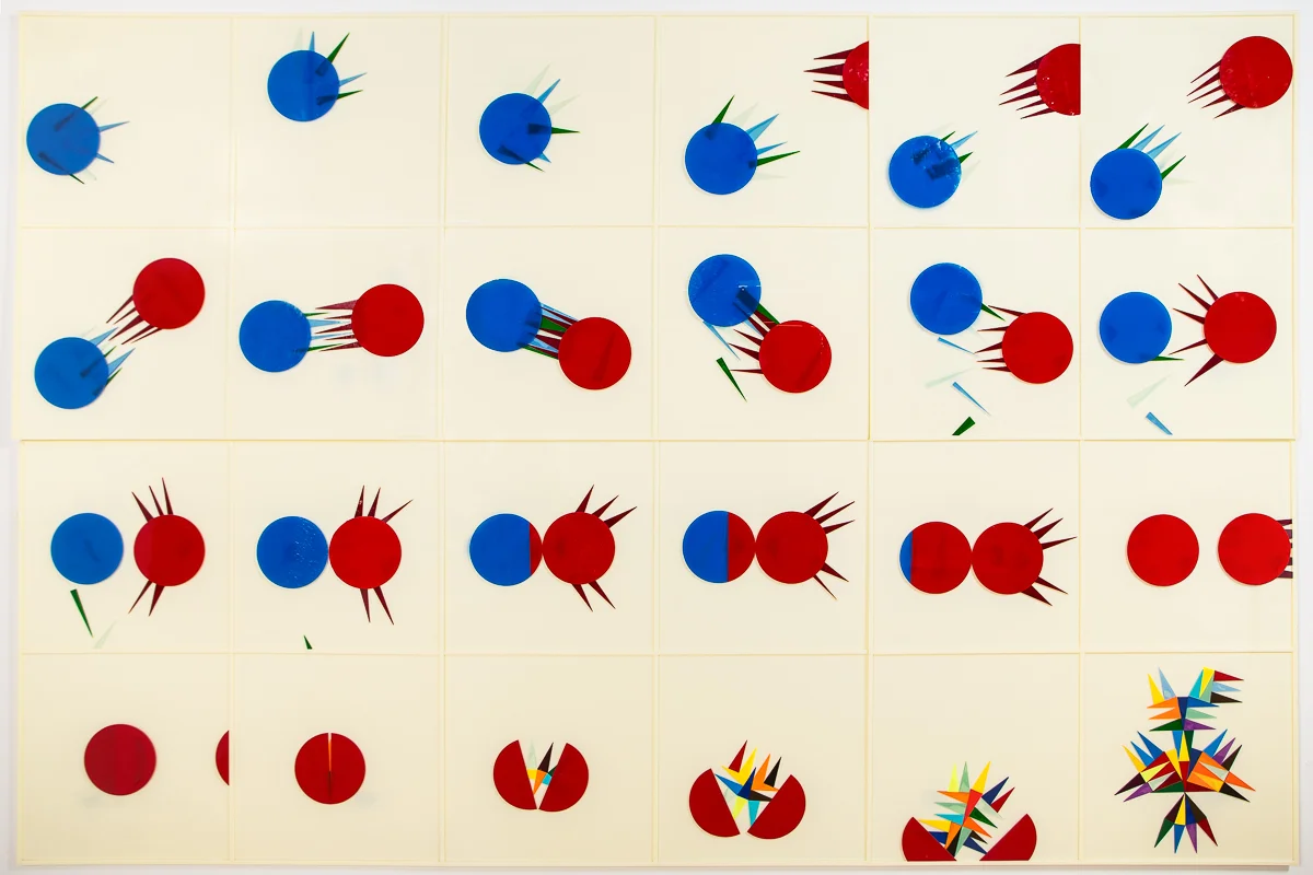 Dot Story 2014, Plexiglass, 8 x 12 feet