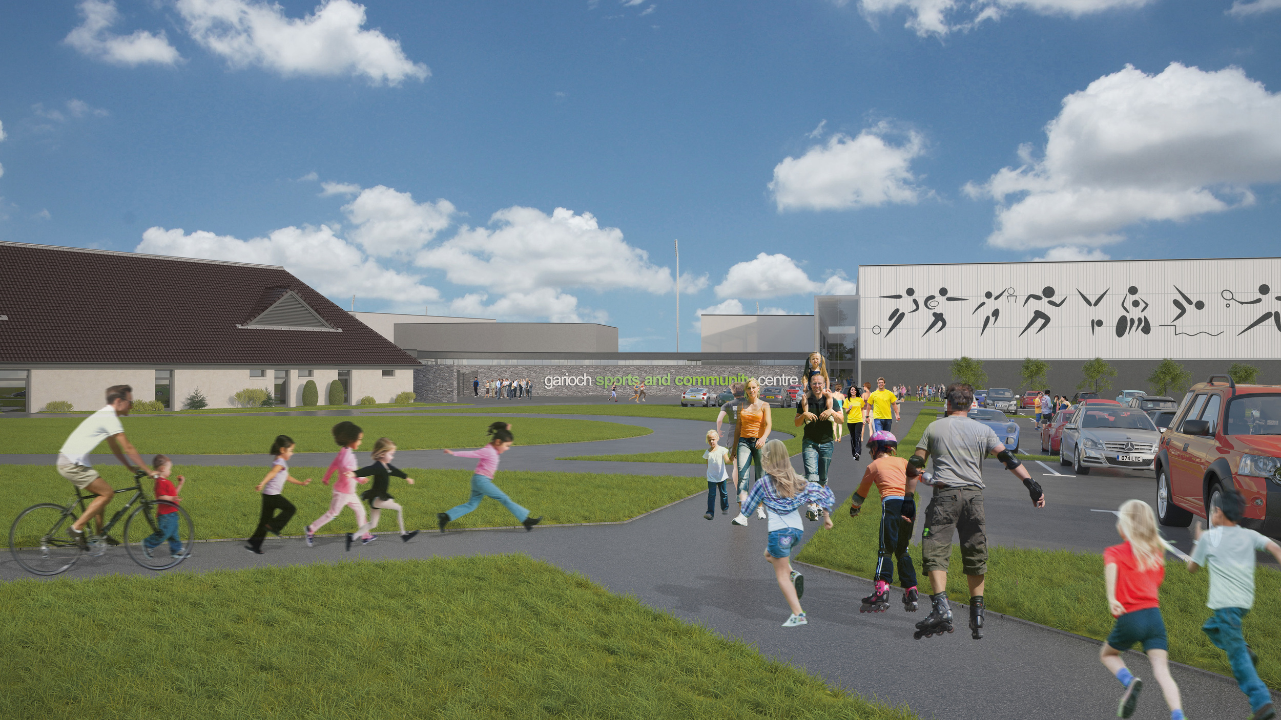 View from Burghmuir Drive. Photo: Lippe Architects + Planners Ltd