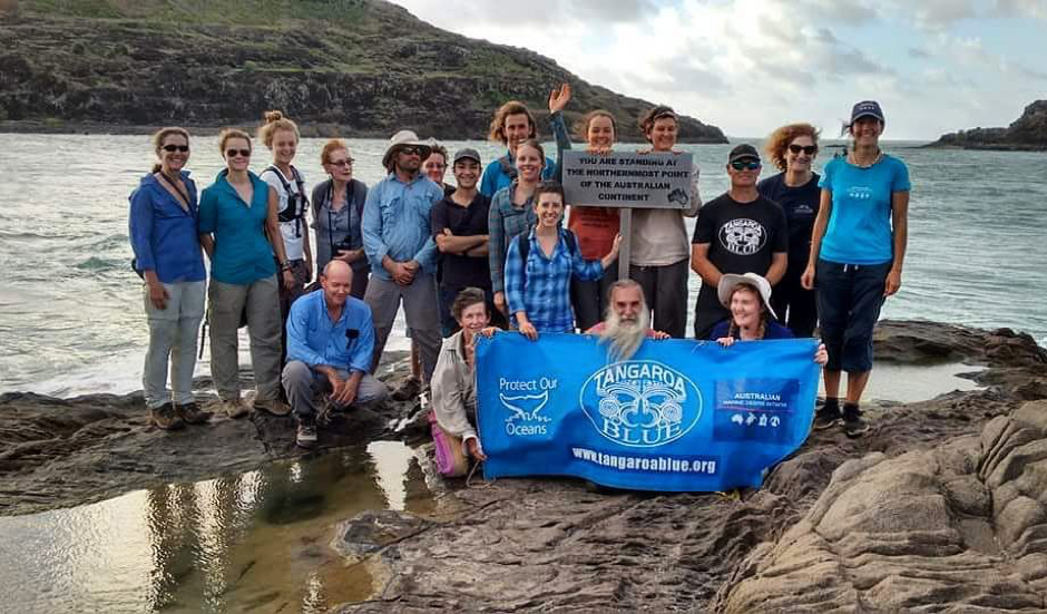 Representing Positive Change for Marine Life with Tangaroa Blue at Cape York in June.