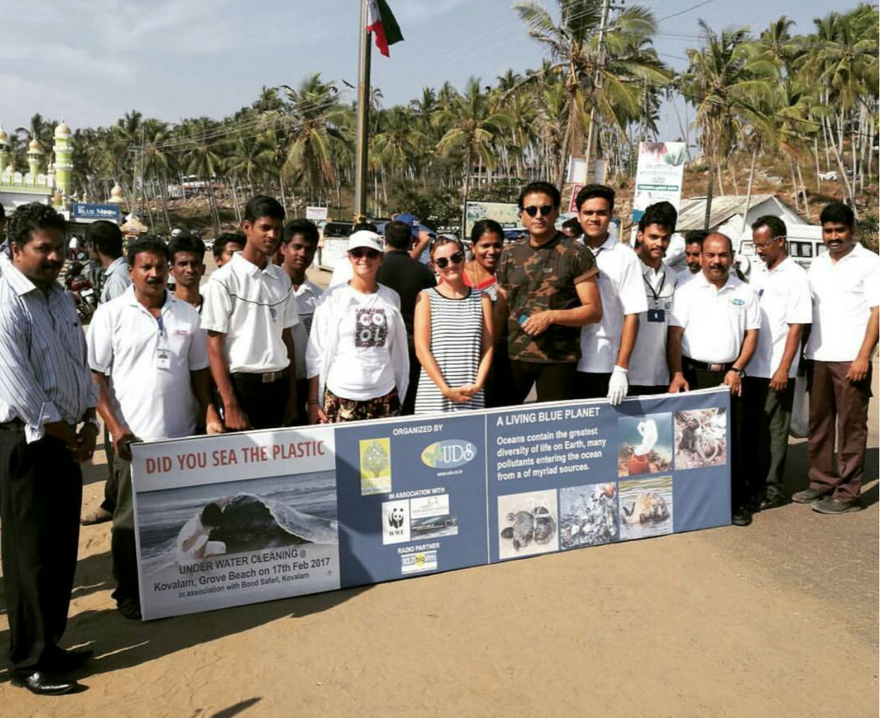 Sarah and myself representing PCFML to spread the word on the impacts of marine debris.