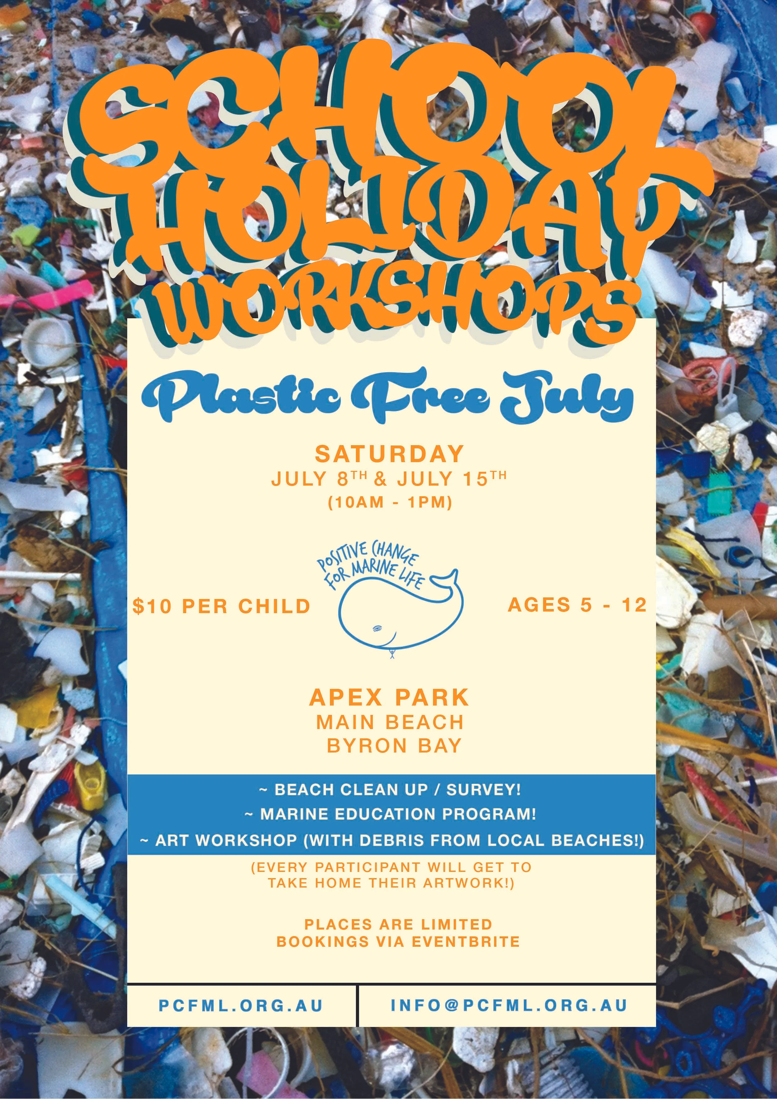 Marine Debris School Holiday Workshops!