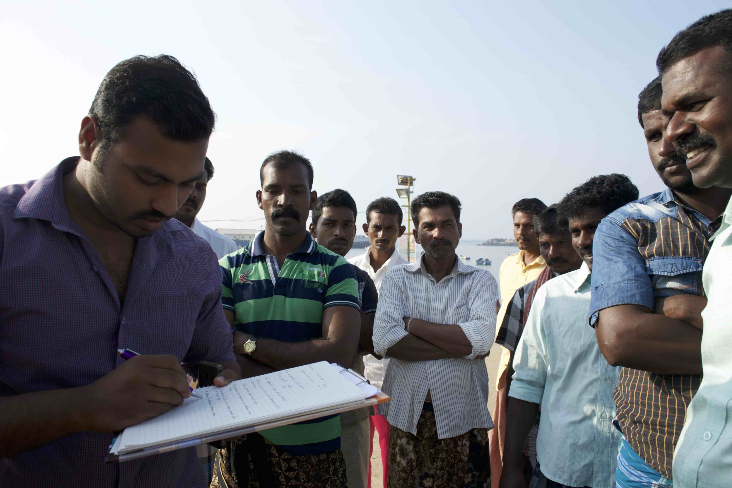Working alongside the Mahatma Fisheries Union who took no time in welcoming our team, introducing us to the local community of Vizhinjam and assisting with our work.