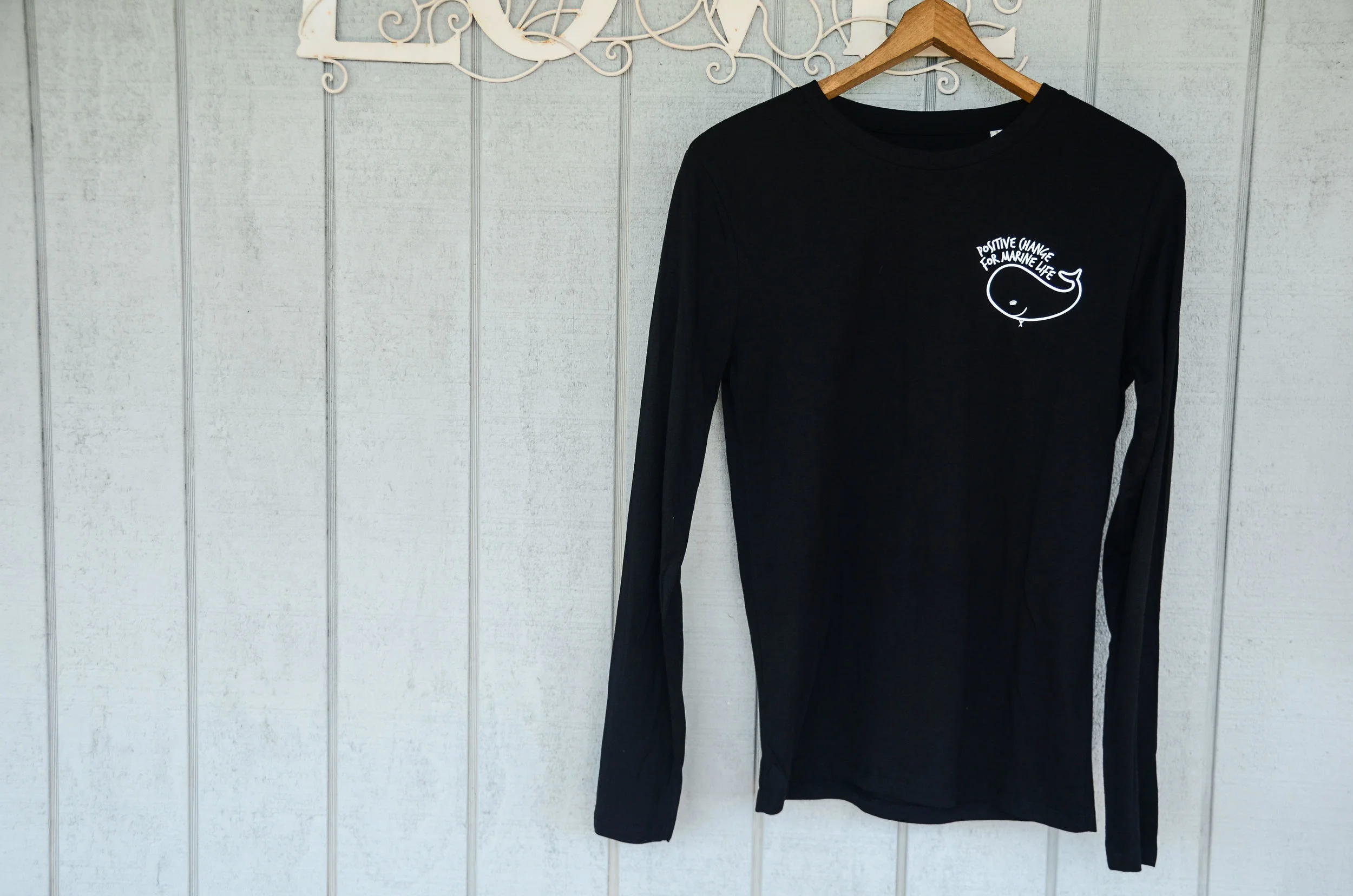 100% Organic Black Long-Sleeve Tees (Men's)