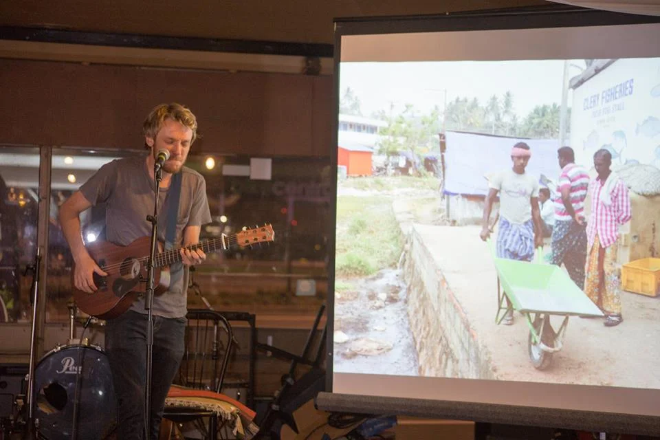 Byron Bay musician Luke Bennett was an amazing opening act to get the fundraiser started.&nbsp;