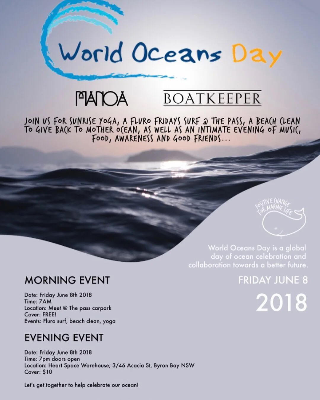 World Oceans Day Celebration - Byron Bay, 2018