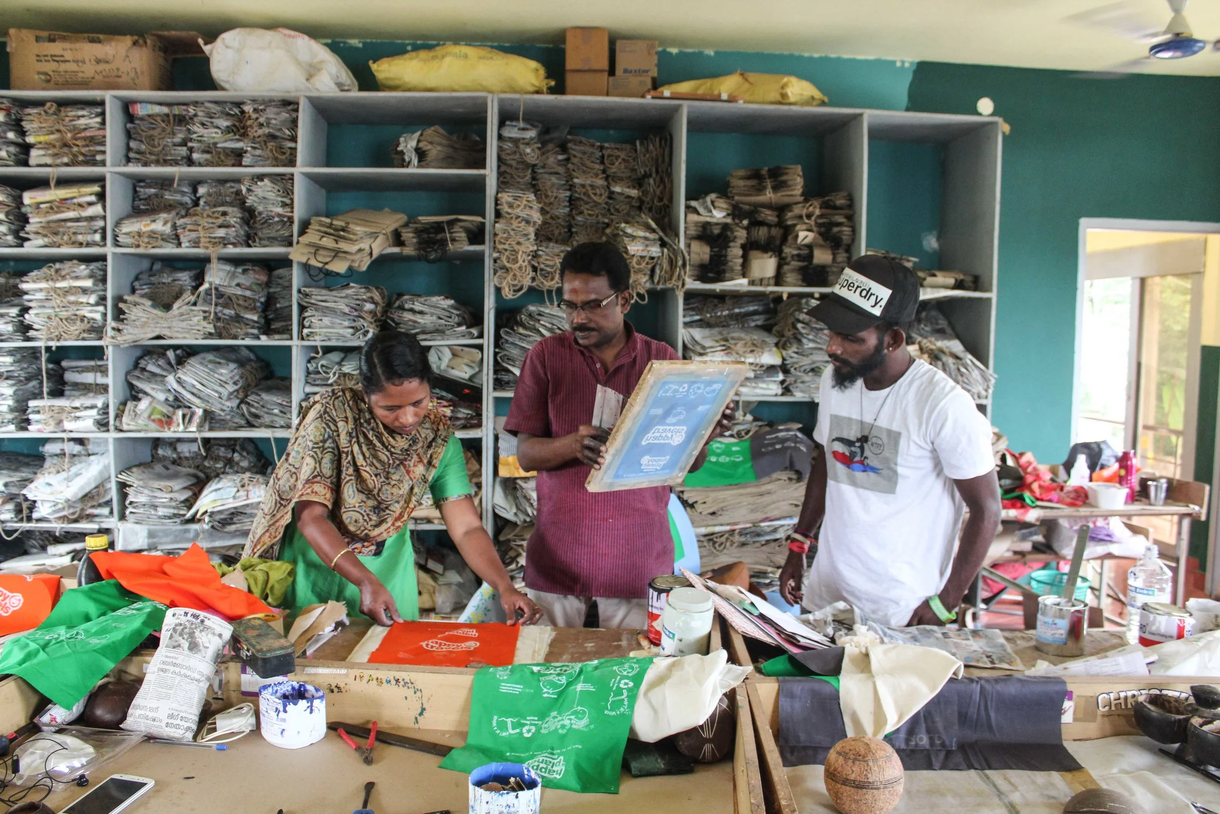 SISP’s fair trade factory working hard to produce our sustainable travel-wallets for our newest major partner, Happy Travels in Australia and New Zealand.