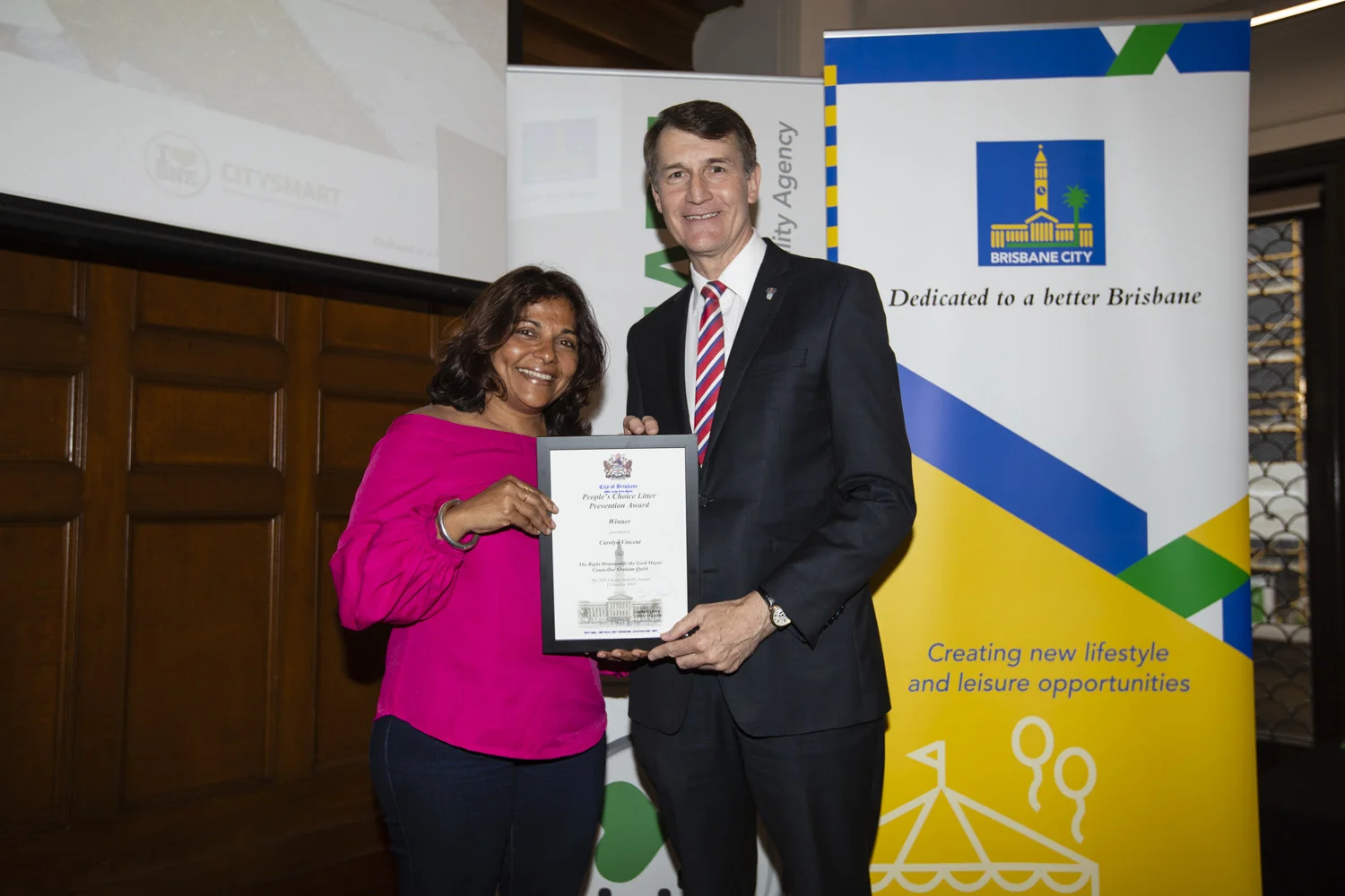 Carolyn won the People’s Choice award for #MissionLitterPickup as part of Brisbane Cleaner Suburbs awards 2018.