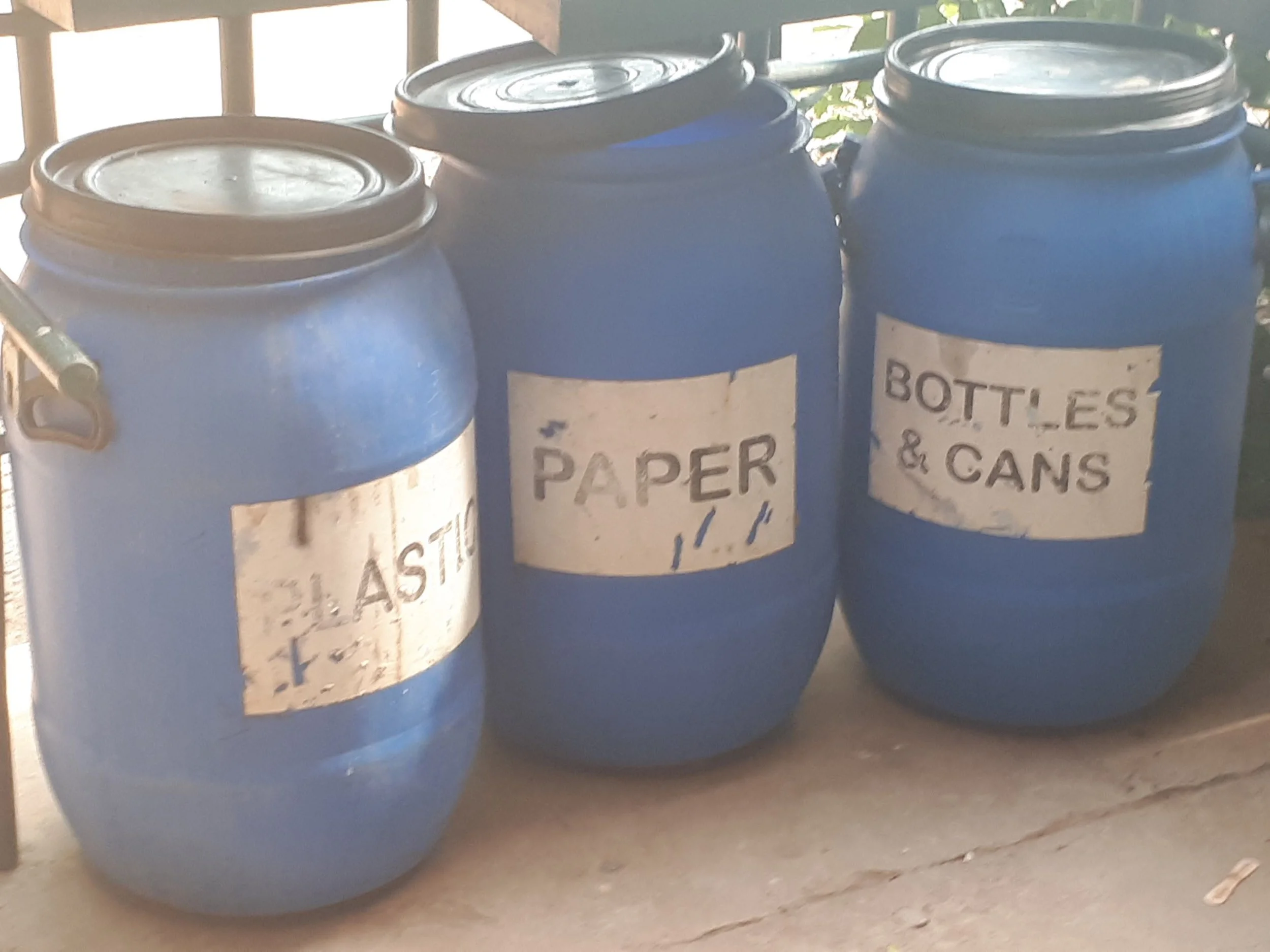 Recycling bins! We hope to implement the first multi-stream waste management system in the region, paving the way to positive change and healthier oceans!