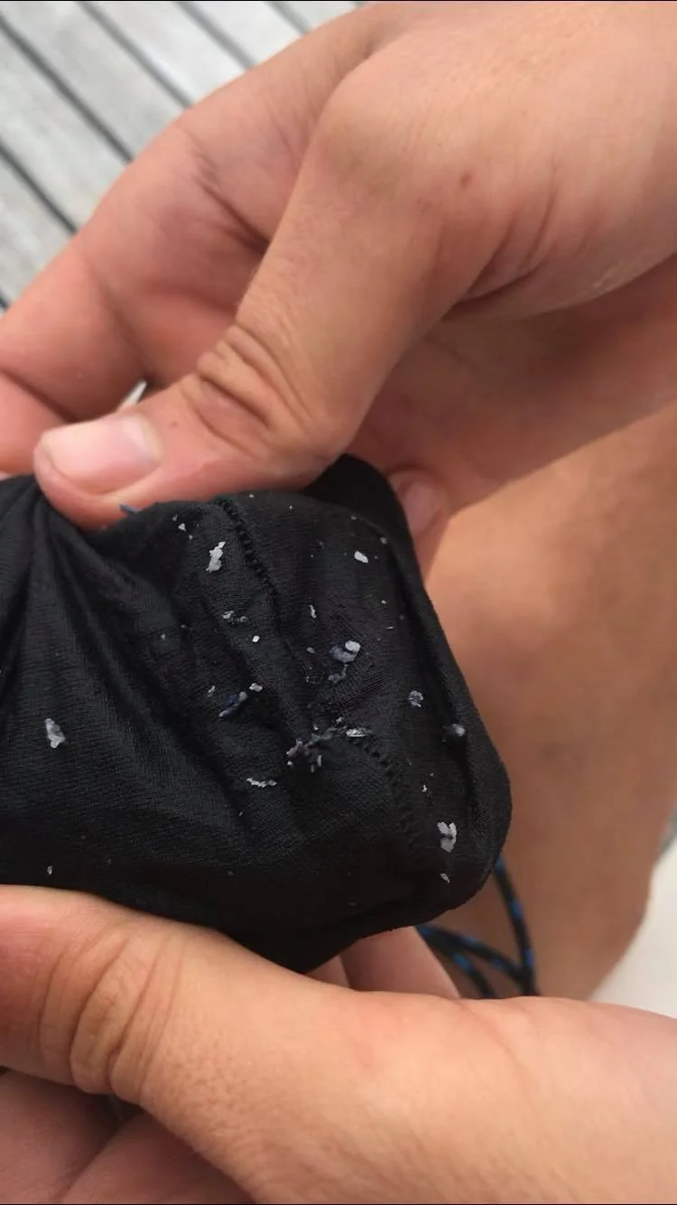 Some of our early sampling reflects microplastics in the open ocean like these, and this is only scratching the surface of what lies beneath.