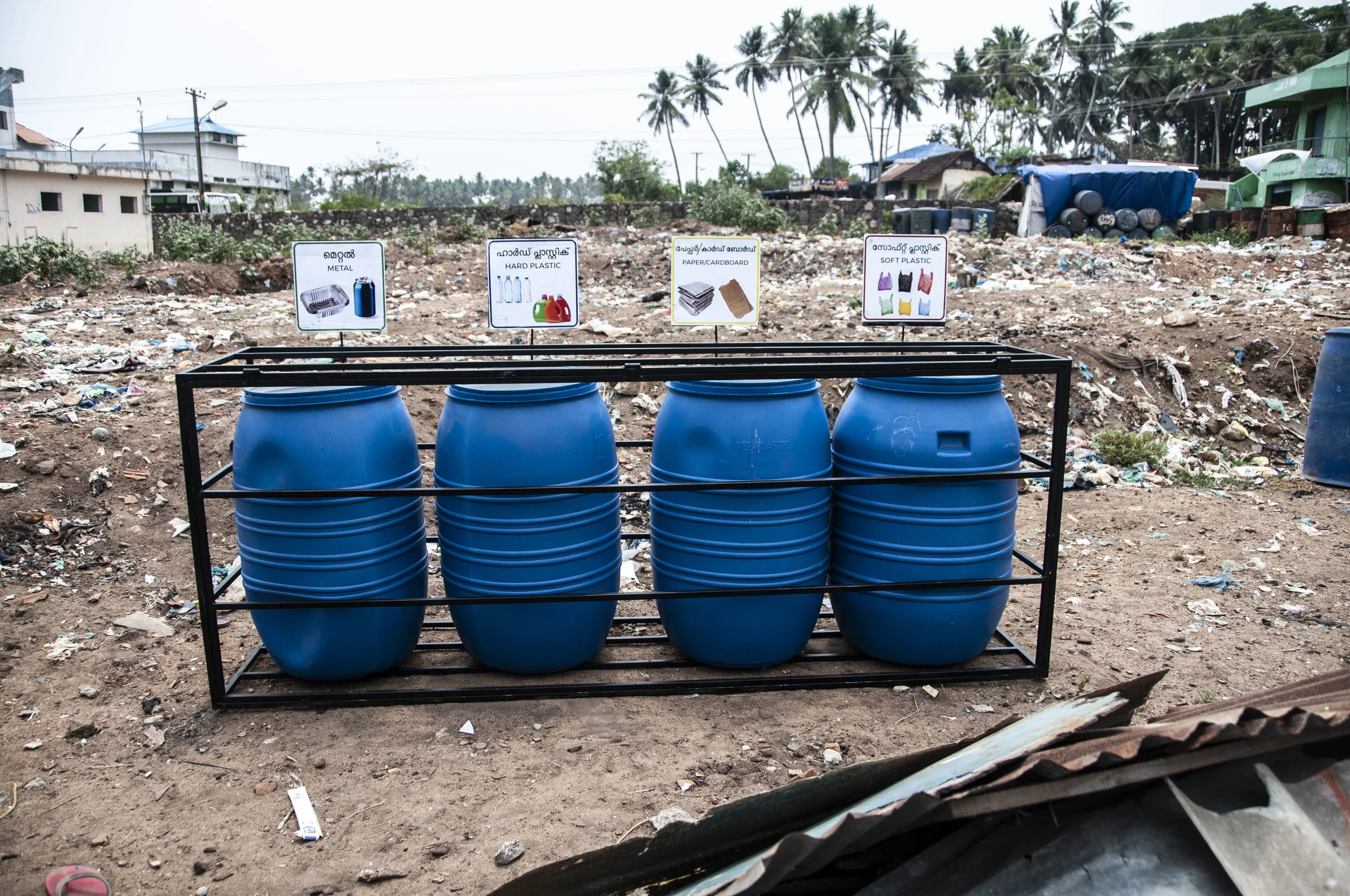 Our new bins in Vizhinjam will give us an understanding of how the community use them to inform our community-wide waste service.