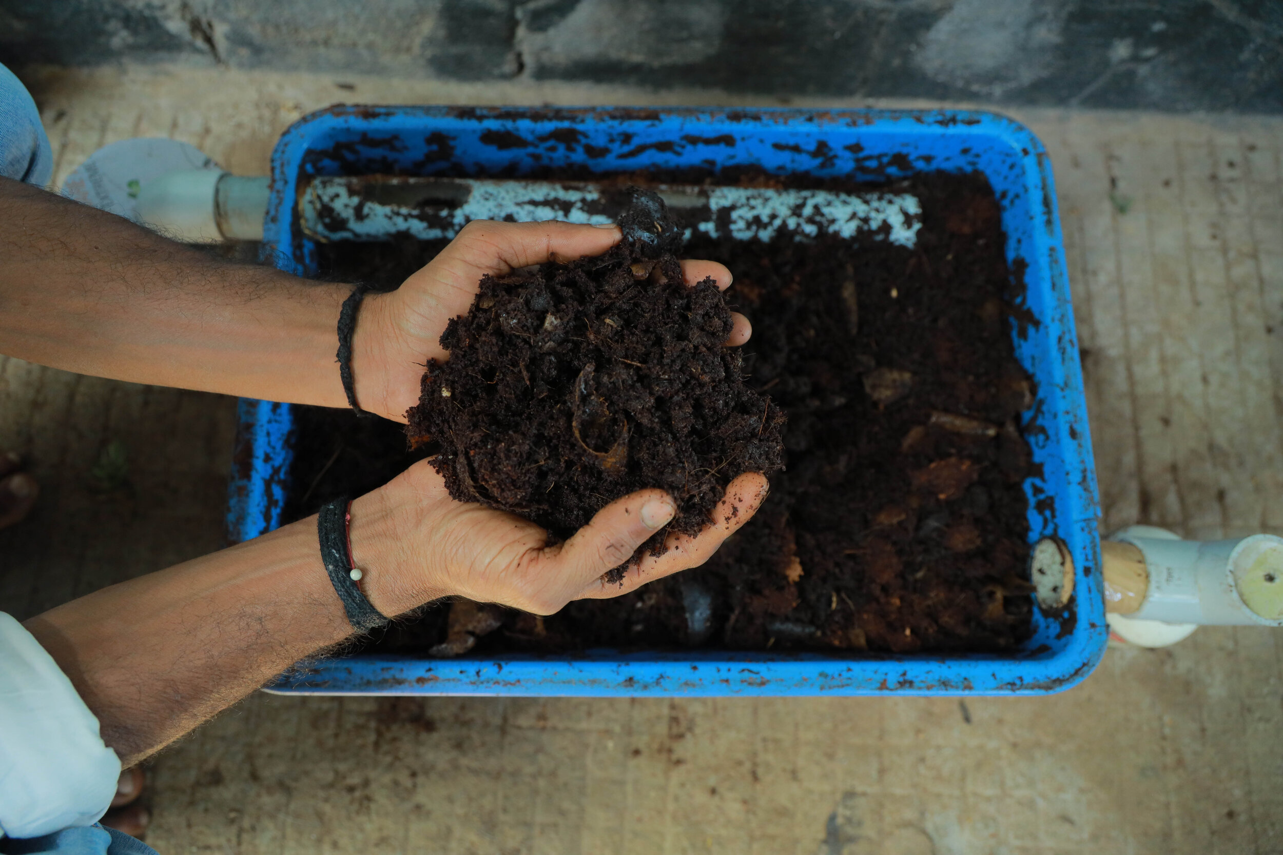 The end result? Rich, fertile soil that can be used locally to grow crops and…