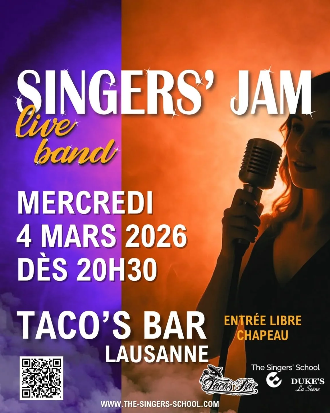 Viendeeeeez!

Toutes les infos sur la bio 🔗 linktr.ee/singersjam 🌿

#lausanne #lausannenightlife #livemusic #karaokelive #livemusicswitzerland
