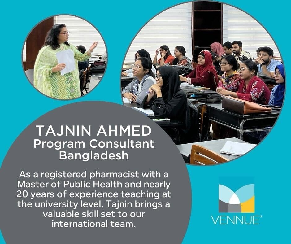 In honor of Women&rsquo;s History Month, we would like to recognize our own Tajnin Ahmed, who is making history on the frontlines of healthcare education. 

Based in Dhaka, Tajnin is an outstanding program instructor and consultant for Vennue. In add