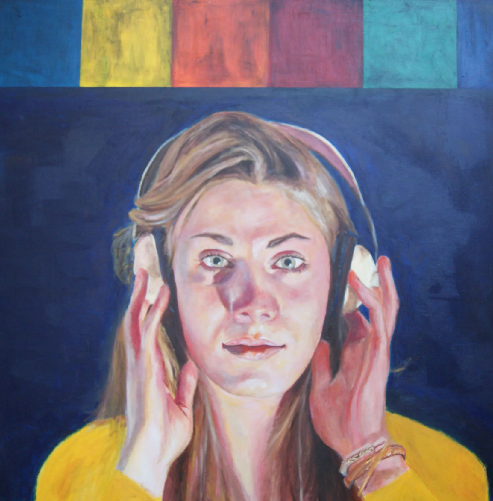 'Untitled', 2014, oil and acrylic on canvas, 92 x 92 cm